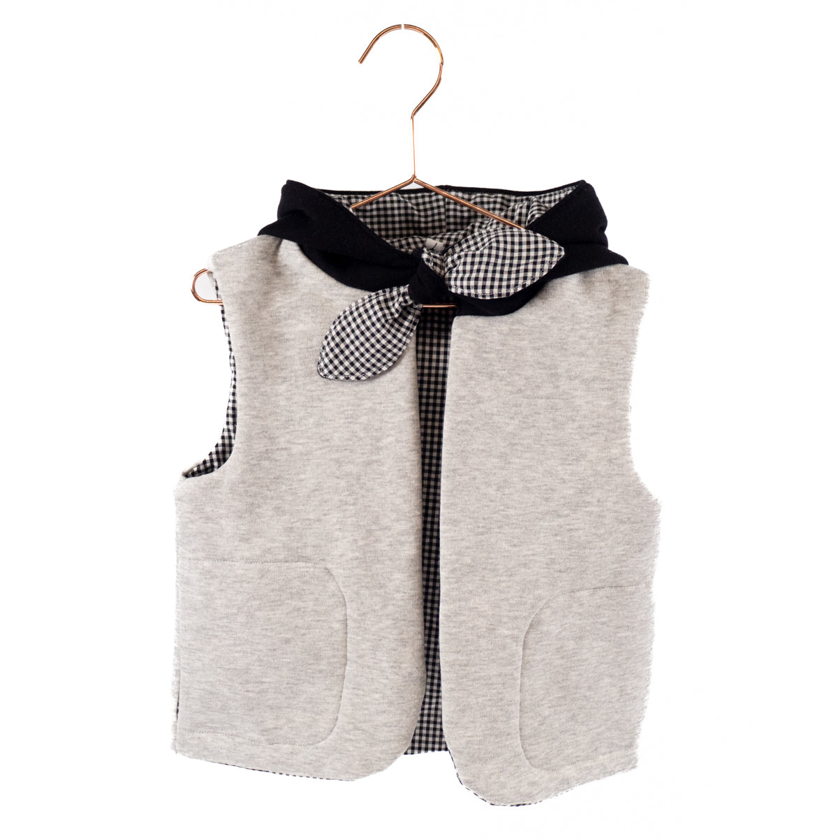 Couture de gilet à capuche pour bébé mixte 