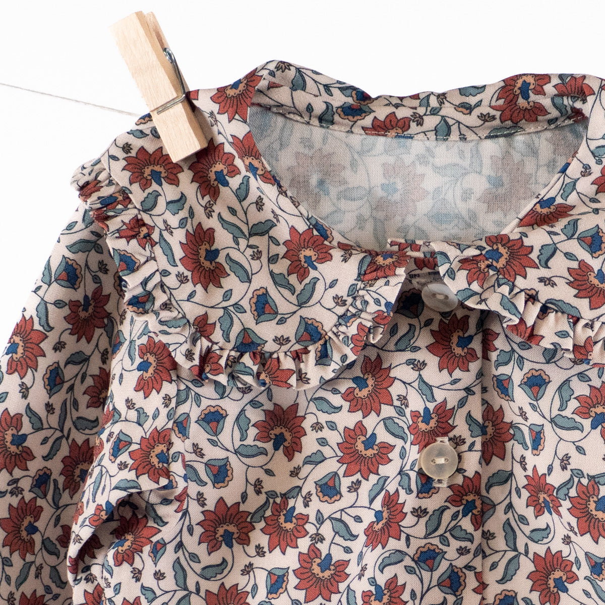 Tissu viscose blouse Sakura kids 