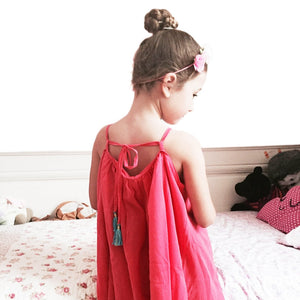 Couture robe à bretelles pour enfant 