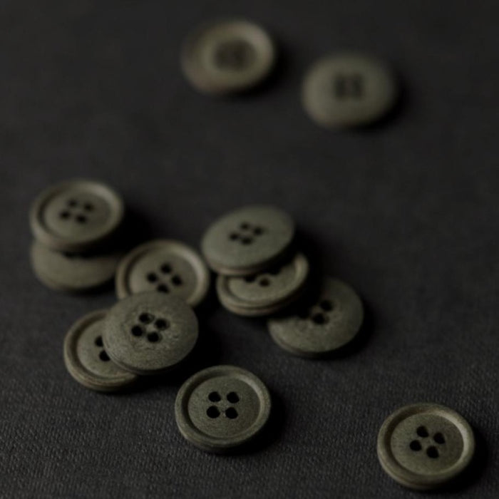 Boutons coton ©Merchant & Mills - ARMY - 15 mm