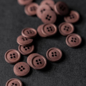 Boutons coton ©Merchant & Mills - OXBLOOD - 15 mm