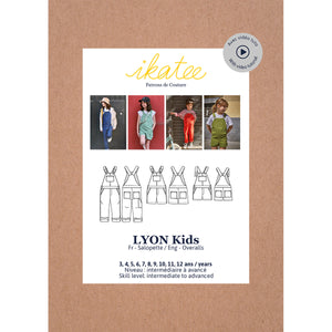 Kit salopette longue Lyon kids - gabardine Tangerine